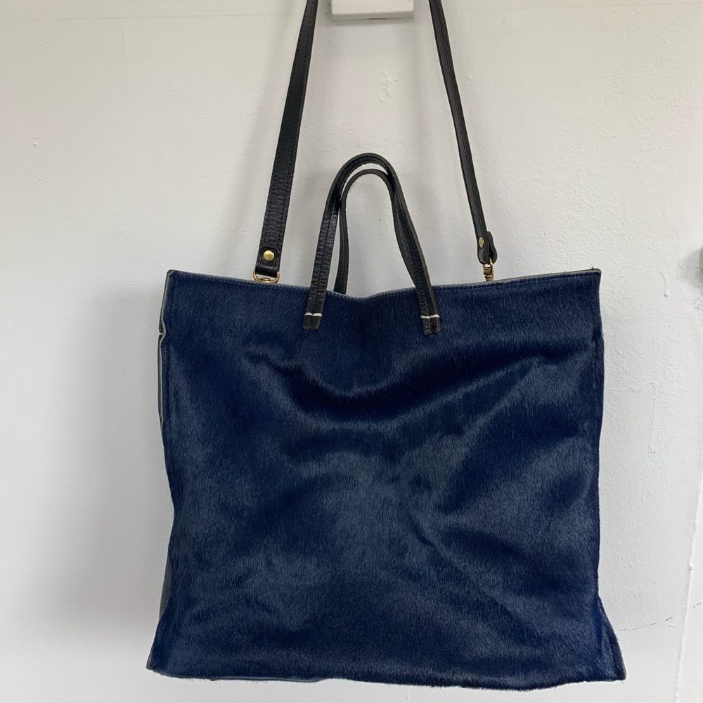 Clare Vivier Blue Pony Hair Bag